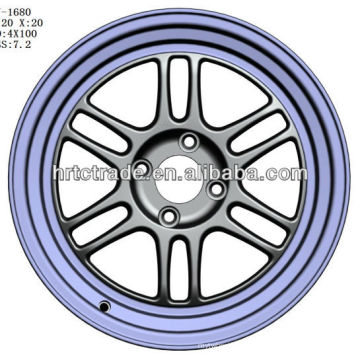 15 pulgadas hermosa 4/6/8 agujero 114.3mm réplica de la rueda de coche deportivo